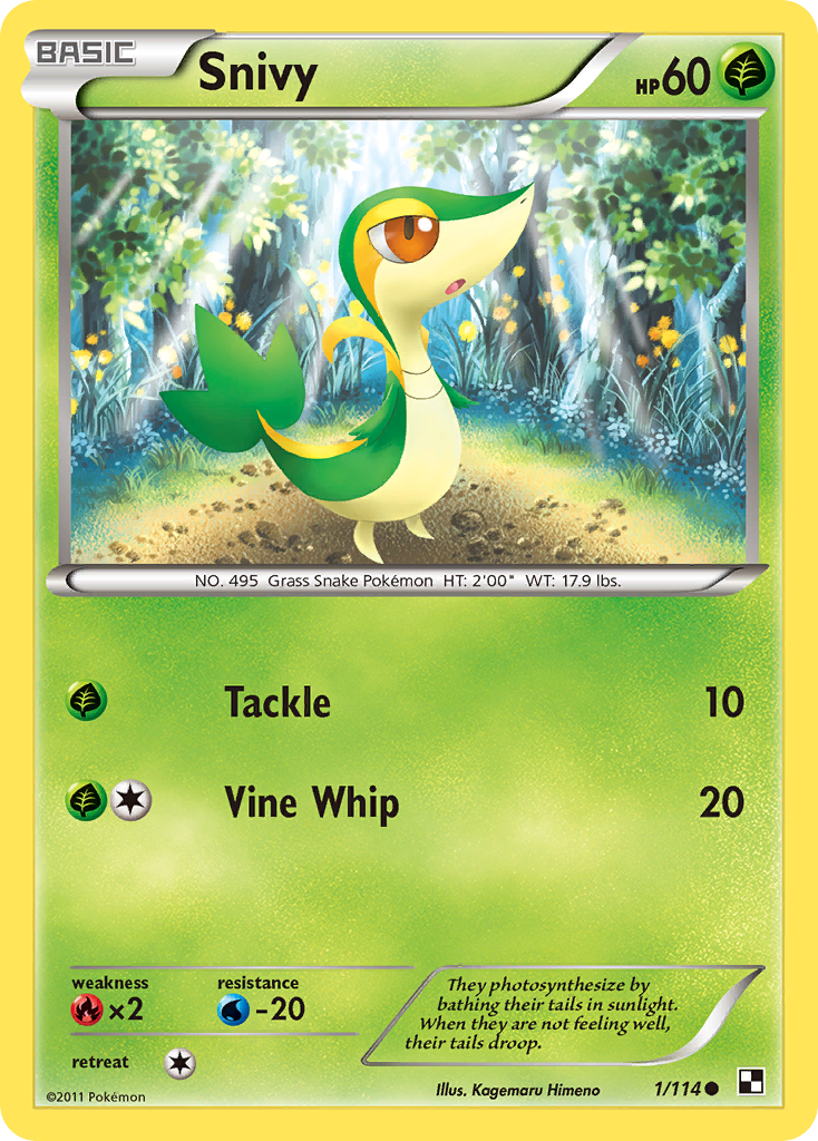 Snivy (1/114) (Cosmos Holo) [Black & White: Base Set] | Gam3 Escape