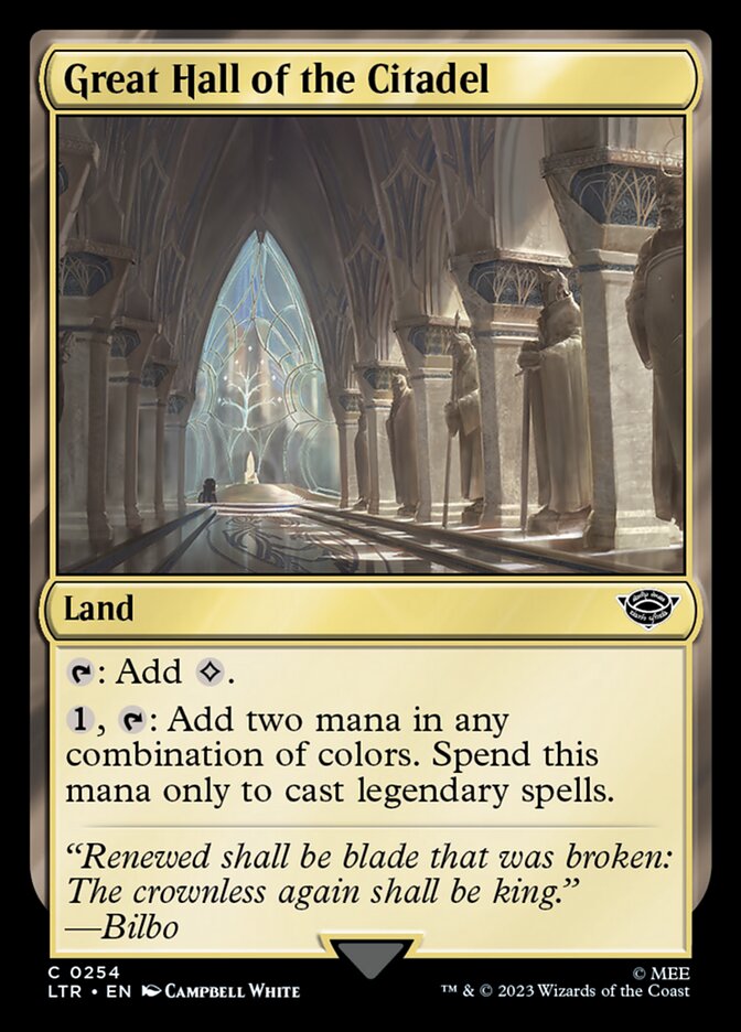 Great Hall of the Citadel [The Lord of the Rings: Tales of Middle-Earth] | Gam3 Escape