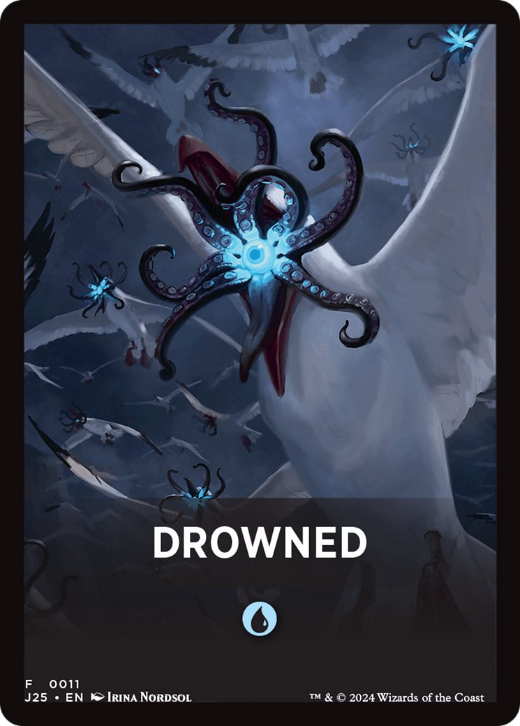 Drowned Theme Card [Foundations Jumpstart Front Cards] | Gam3 Escape