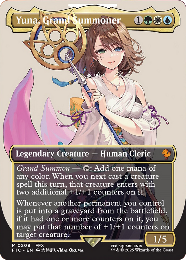 Yuna, Grand Summoner (Borderless) [FINAL FANTASY Commander] | Gam3 Escape