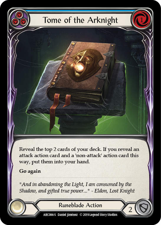 Tome of the Arknight [ARC084-S] (Arcane Rising)  1st Edition Rainbow Foil | Gam3 Escape