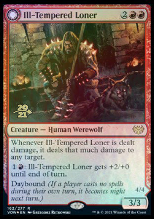 Ill-Tempered Loner // Howlpack Avenger [Innistrad: Crimson Vow Prerelease Promos] | Gam3 Escape