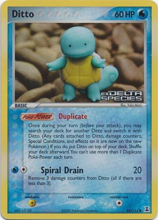 Ditto (64/113) (Stamped) [EX: Delta Species] | Gam3 Escape