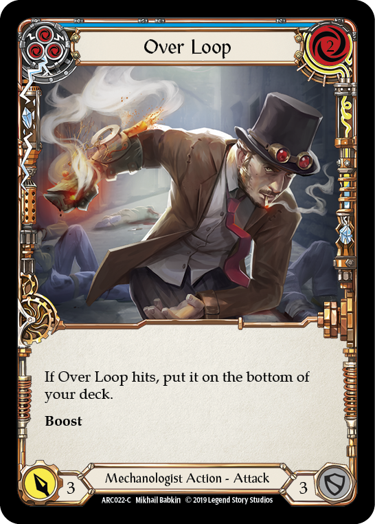 Over Loop (Blue) [ARC022-C] (Arcane Rising)  1st Edition Rainbow Foil | Gam3 Escape