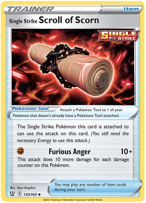 Single Strike Scroll of Scorn (133/163) [Sword & Shield: Battle Styles] | Gam3 Escape