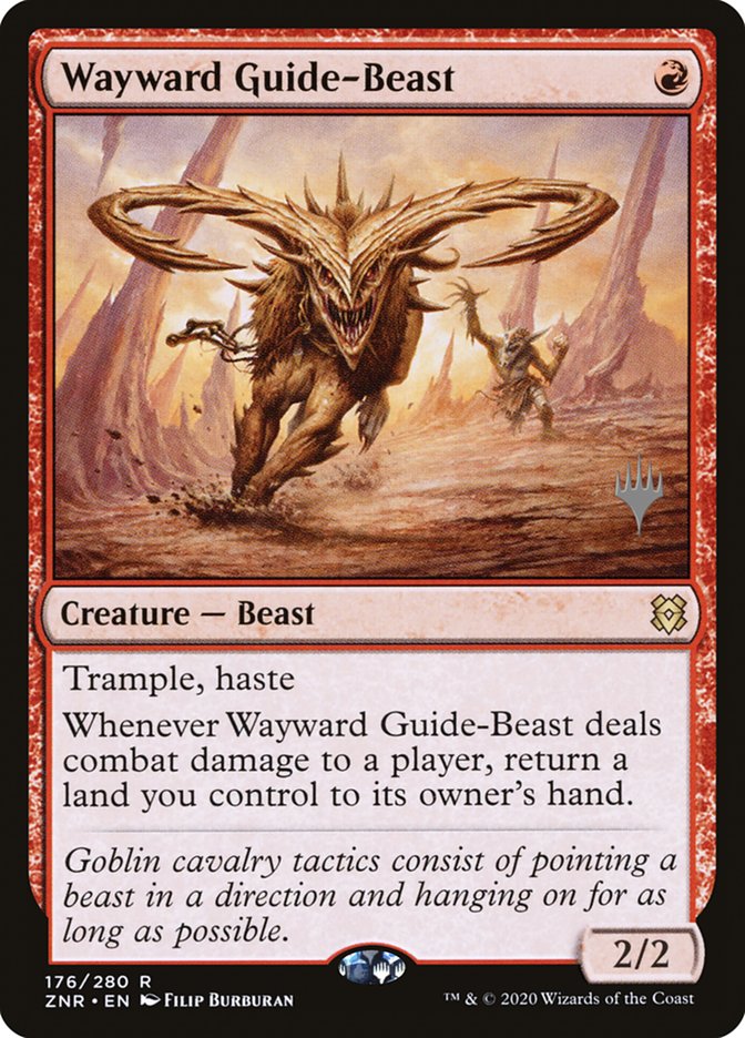 Wayward Guide-Beast (Promo Pack) [Zendikar Rising Promos] | Gam3 Escape