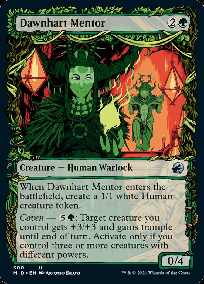 Dawnhart Mentor (Showcase Equinox) [Innistrad: Midnight Hunt] | Gam3 Escape