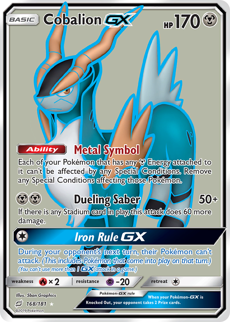 Cobalion GX (168/181) [Sun & Moon: Team Up] | Gam3 Escape