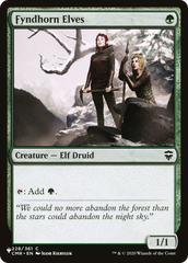 Fyndhorn Elves [The List Reprints] | Gam3 Escape