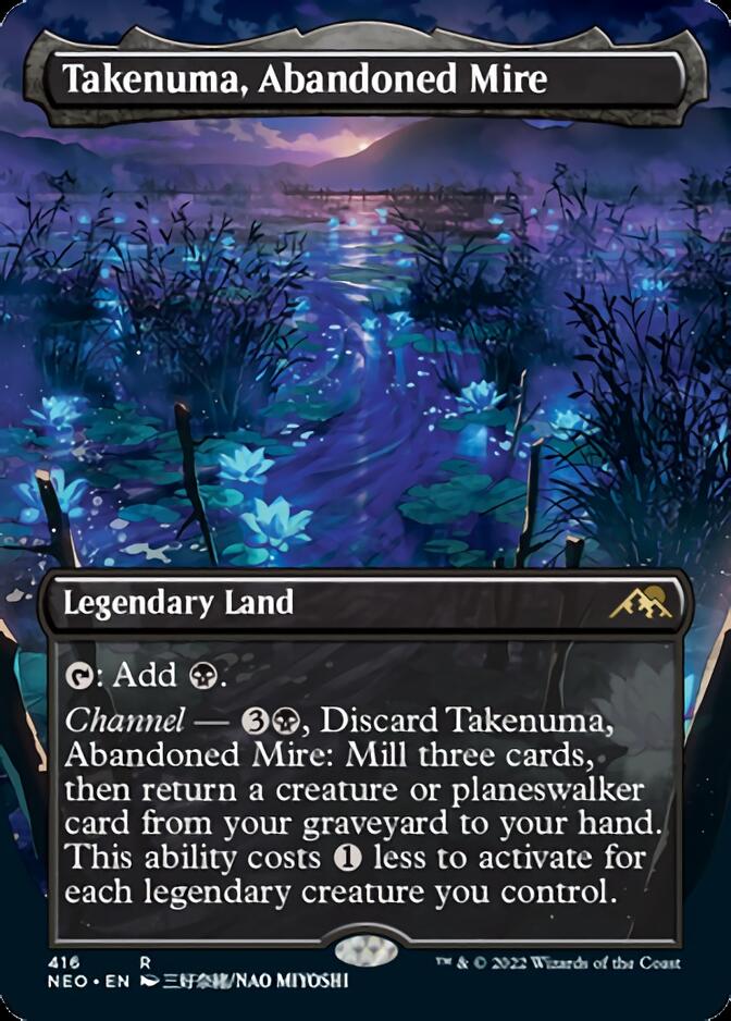 Takenuma, Abandoned Mire (Borderless Alternate Art) [Kamigawa: Neon Dynasty] | Gam3 Escape