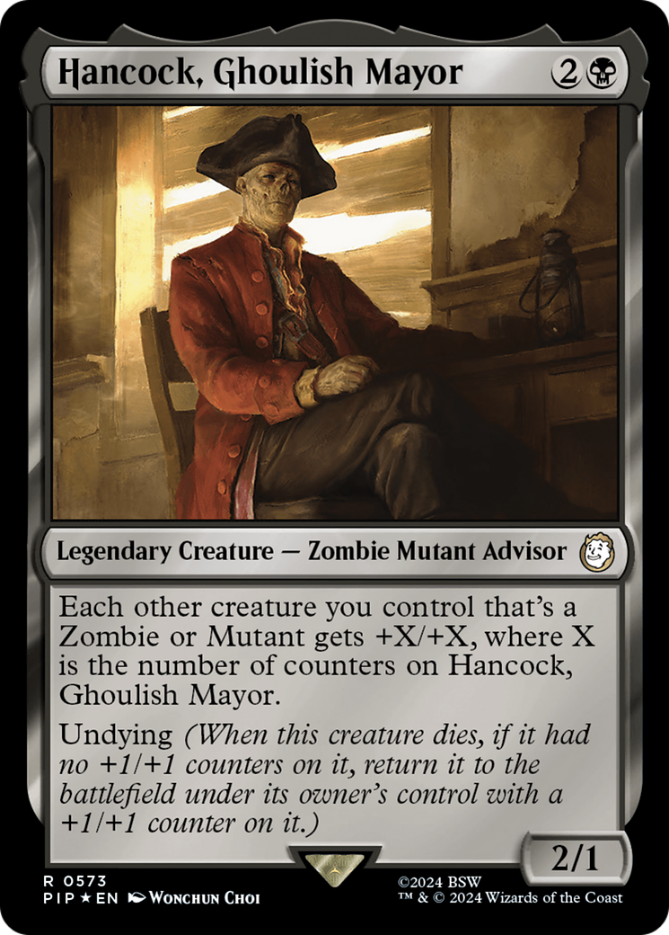 Hancock, Ghoulish Mayor (Surge Foil) [Fallout] | Gam3 Escape