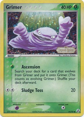 Grimer (54/92) (Stamped) [EX: Legend Maker] | Gam3 Escape