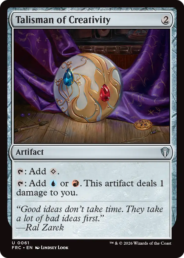 Talisman of Creativity [Reality Fracture Commander] | Gam3 Escape