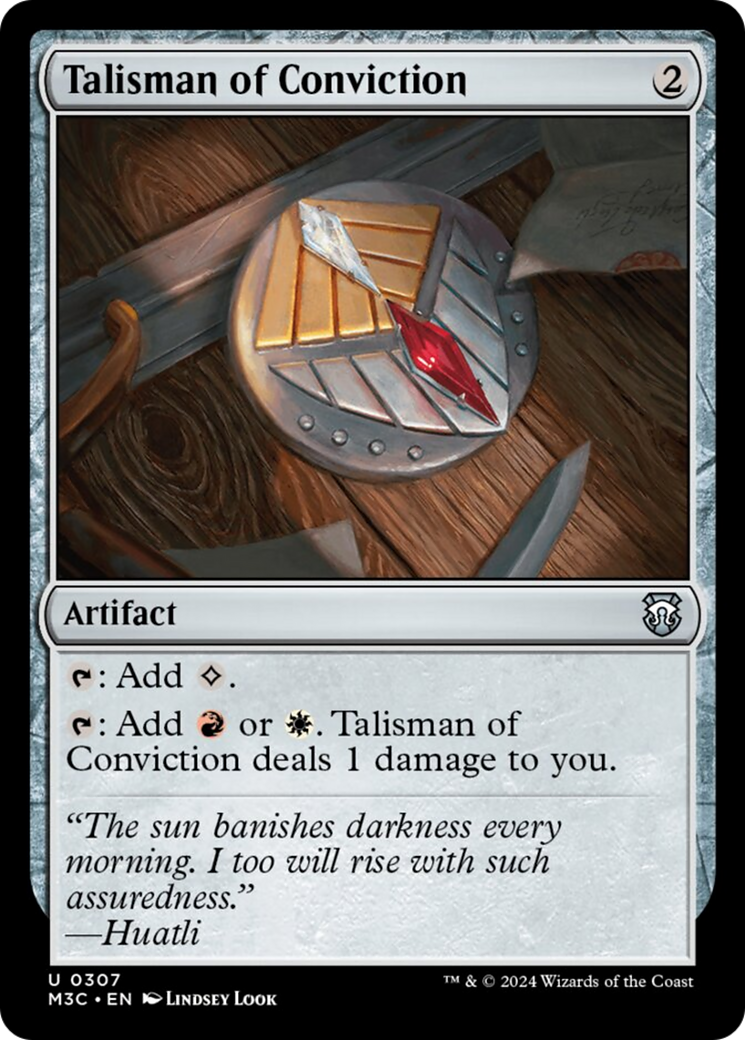 Talisman of Conviction [Modern Horizons 3 Commander] | Gam3 Escape