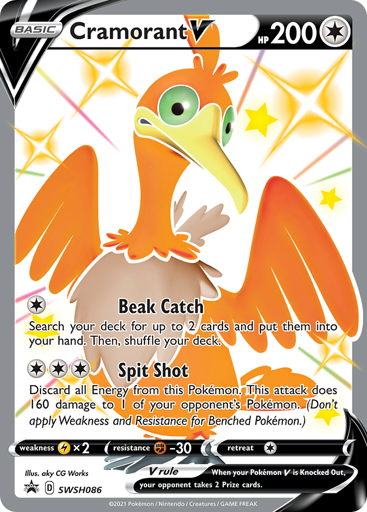 Cramorant V (SWSH086) (Jumbo Card) [Sword & Shield: Black Star Promos] | Gam3 Escape