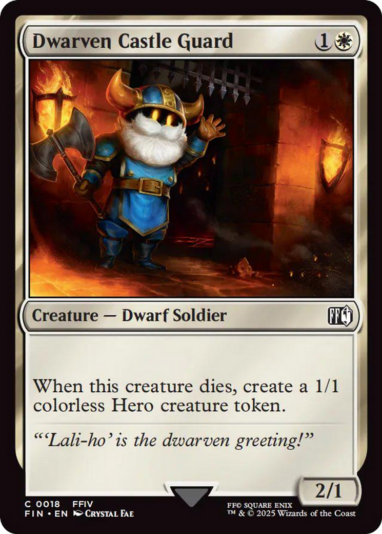 Dwarven Castle Guard [FINAL FANTASY] | Gam3 Escape