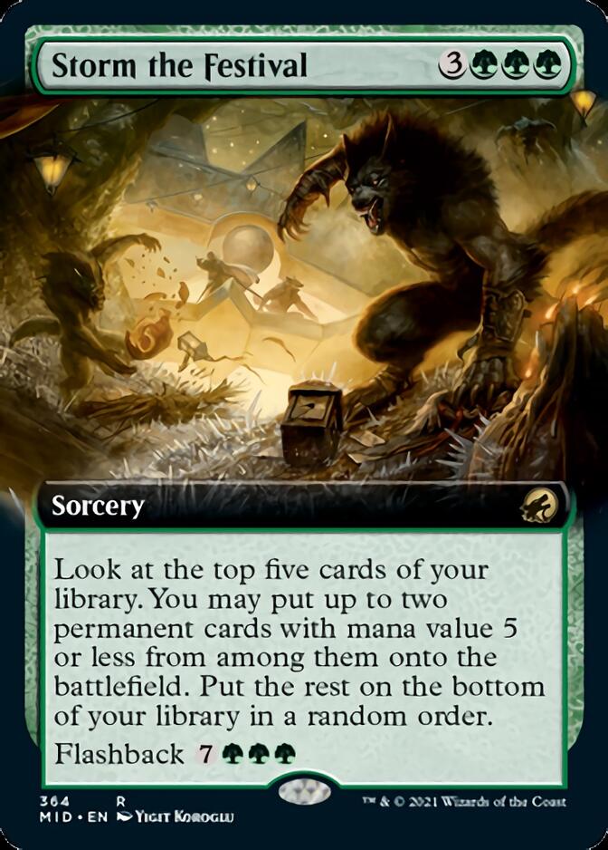 Storm the Festival (Extended Art) [Innistrad: Midnight Hunt] | Gam3 Escape