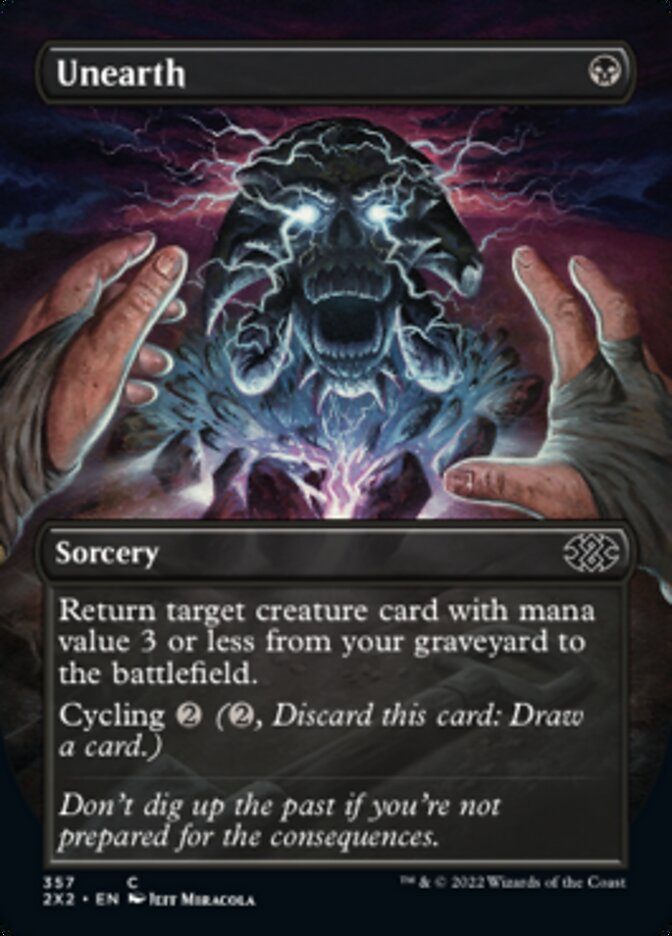 Unearth (Borderless Alternate Art) [Double Masters 2022] | Gam3 Escape