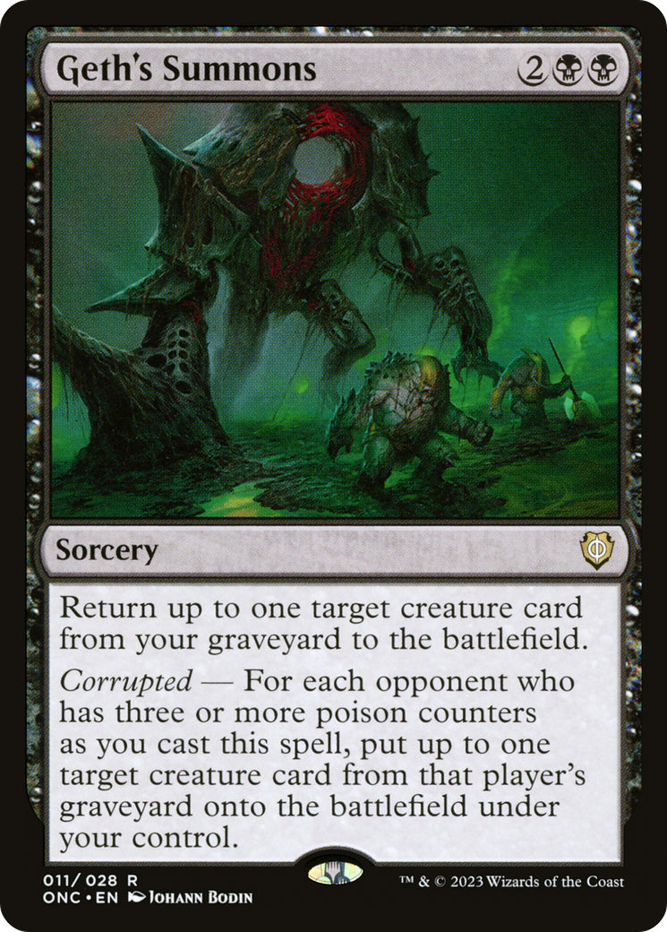 Geth's Summons [Phyrexia: All Will Be One Commander] | Gam3 Escape