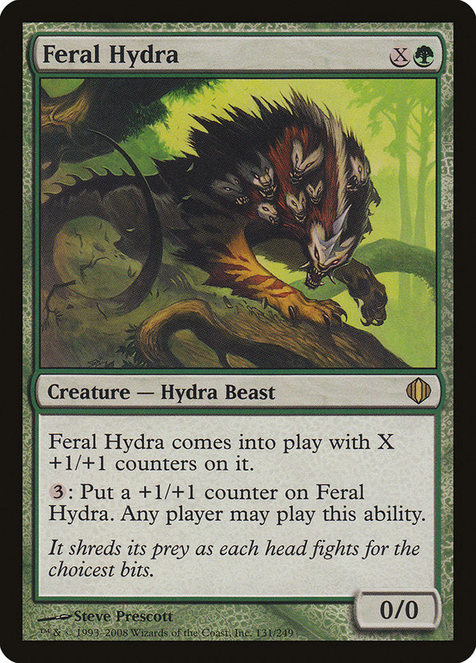 Feral Hydra (Oversized) [Oversize Cards] | Gam3 Escape