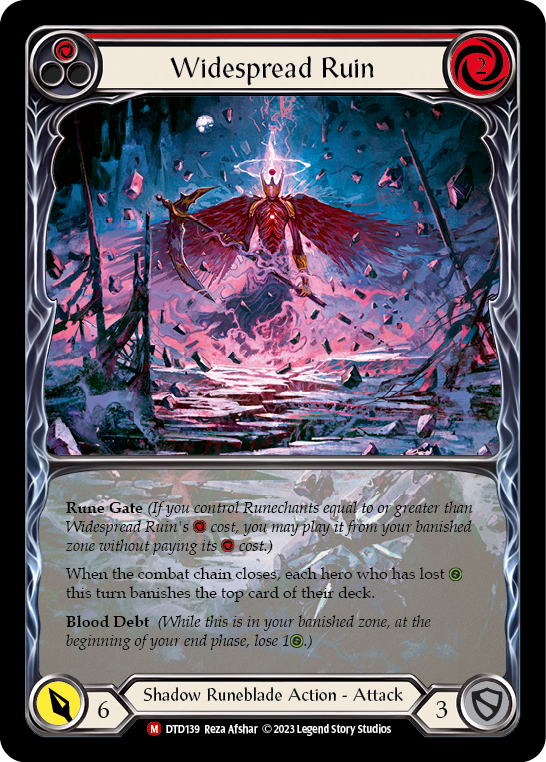 Widespread Ruin (Extended Art) [DTD139] (Dusk Till Dawn)  Rainbow Foil | Gam3 Escape