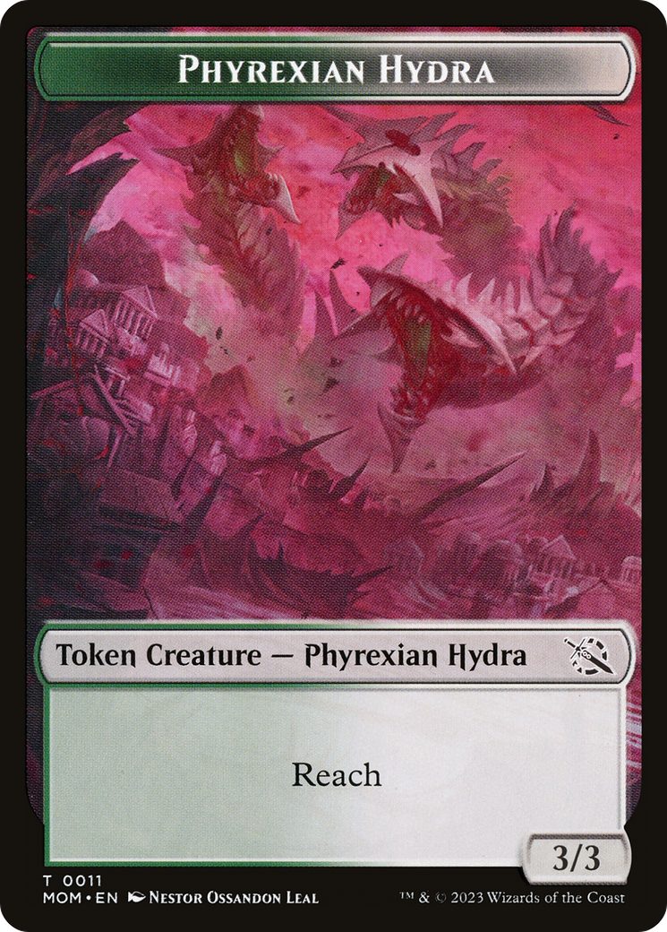 Phyrexian Myr // Phyrexian Hydra (11) Double-Sided Token [March of the Machine Tokens] | Gam3 Escape