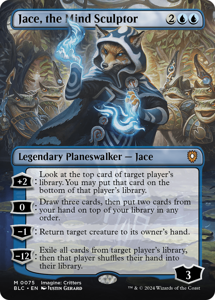 Jace, the Mind Sculptor (Borderless) [Bloomburrow Commander] | Gam3 Escape