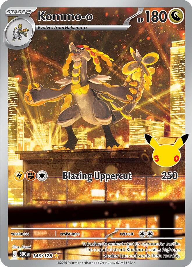 Kommo-o (143/128) [Mega Evolution: 30th Celebration] | Gam3 Escape