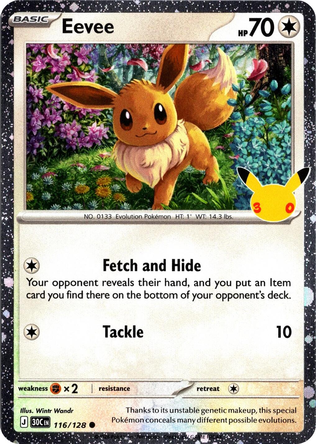Eevee (116/128) (30th Celebration) [Mega Evolution: 30th Celebration] | Gam3 Escape
