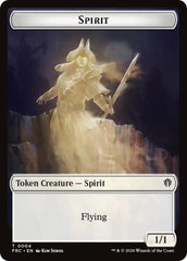 Spirit // Jace Double-Sided Token [Reality Fracture Commander Tokens] | Gam3 Escape