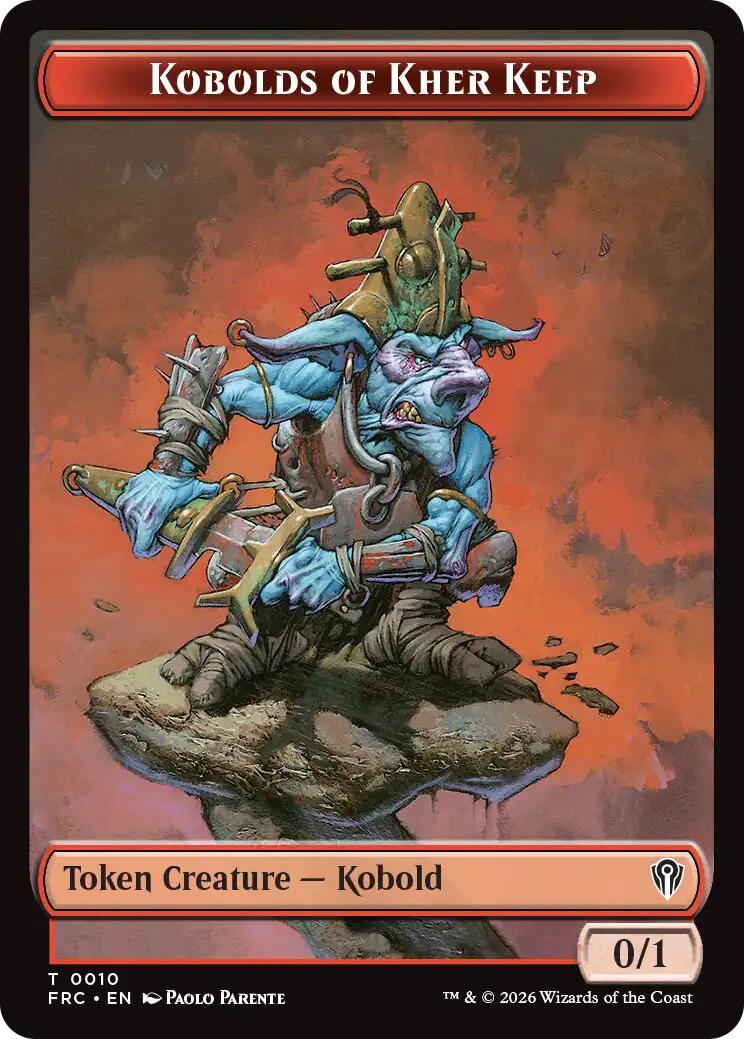 Kobolds of Kher Keep // Phyrexian Mite Double-Sided Token [Reality Fracture Commander Tokens] | Gam3 Escape