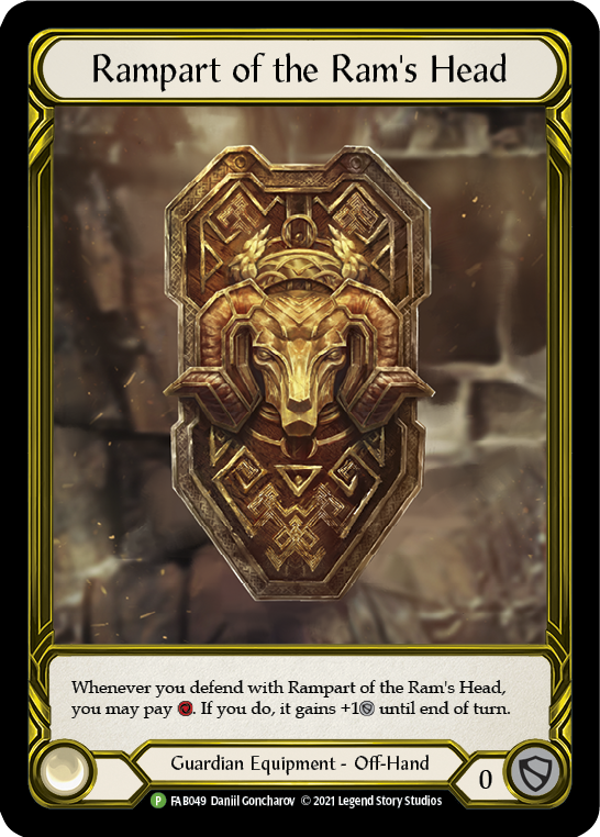 Rampart of the Ram's Head (Golden) [FAB049] (Promo)  Cold Foil | Gam3 Escape