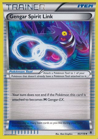 Gengar Spirit Link (95/119) (Alternate Holo GameStop Exclusive) [XY: Phantom Forces] | Gam3 Escape