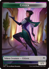 Citizen // Phyrexian Mite Double-Sided Token [Reality Fracture Commander Tokens] | Gam3 Escape