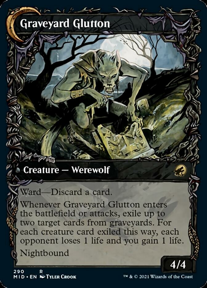 Graveyard Trespasser // Graveyard Glutton (Showcase Equinox) [Innistrad: Midnight Hunt] | Gam3 Escape