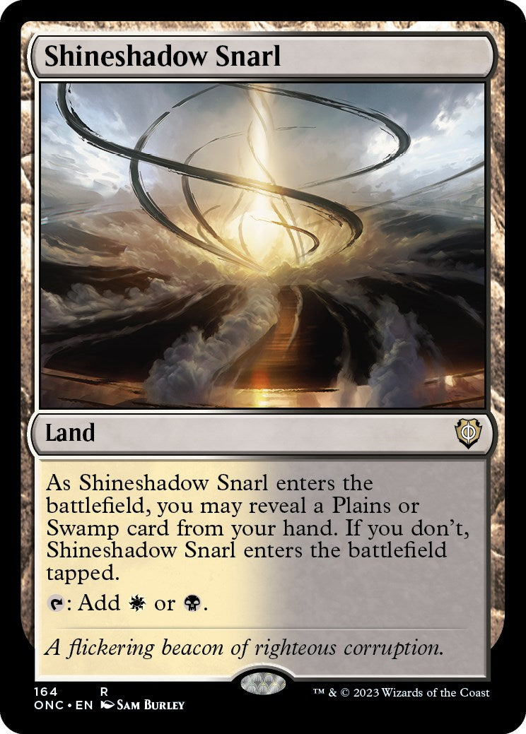 Shineshadow Snarl [Phyrexia: All Will Be One Commander] | Gam3 Escape