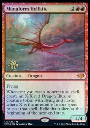 Manaform Hellkite [Innistrad: Crimson Vow Prerelease Promos] | Gam3 Escape