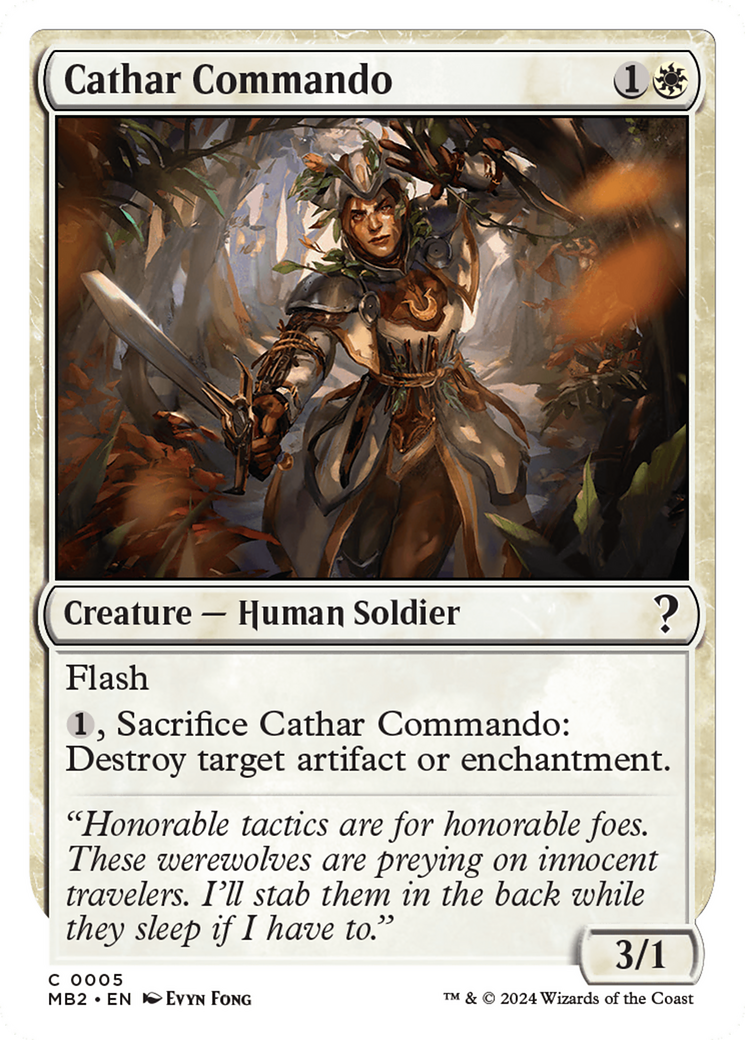 Cathar Commando (White Border) [Mystery Booster 2] | Gam3 Escape