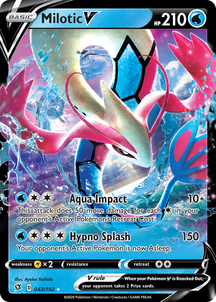 Milotic V (043/192) [Sword & Shield: Rebel Clash] | Gam3 Escape