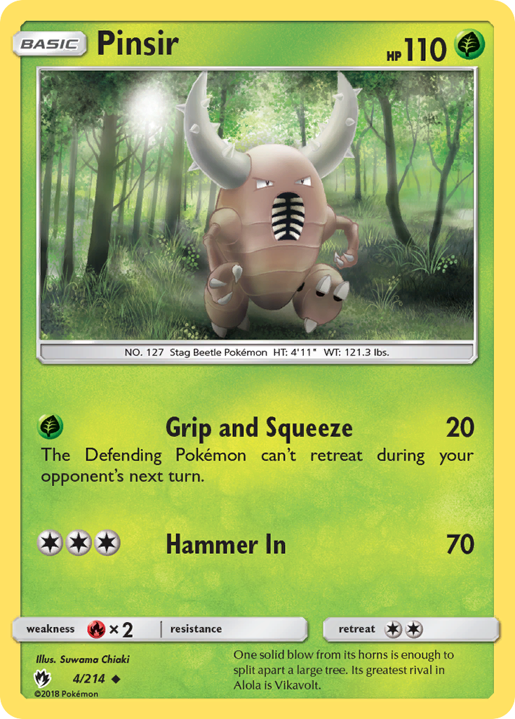 Pinsir (4/214) [Sun & Moon: Lost Thunder] | Gam3 Escape