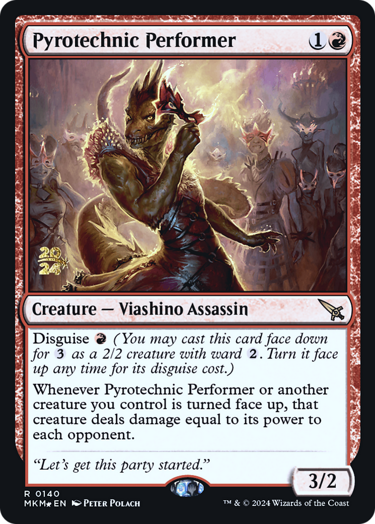 Pyrotechnic Performer [Murders at Karlov Manor Prerelease Promos] | Gam3 Escape