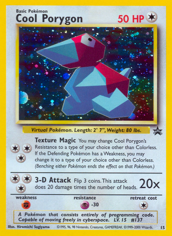 Cool Porygon (15) [Wizards of the Coast: Black Star Promos] | Gam3 Escape