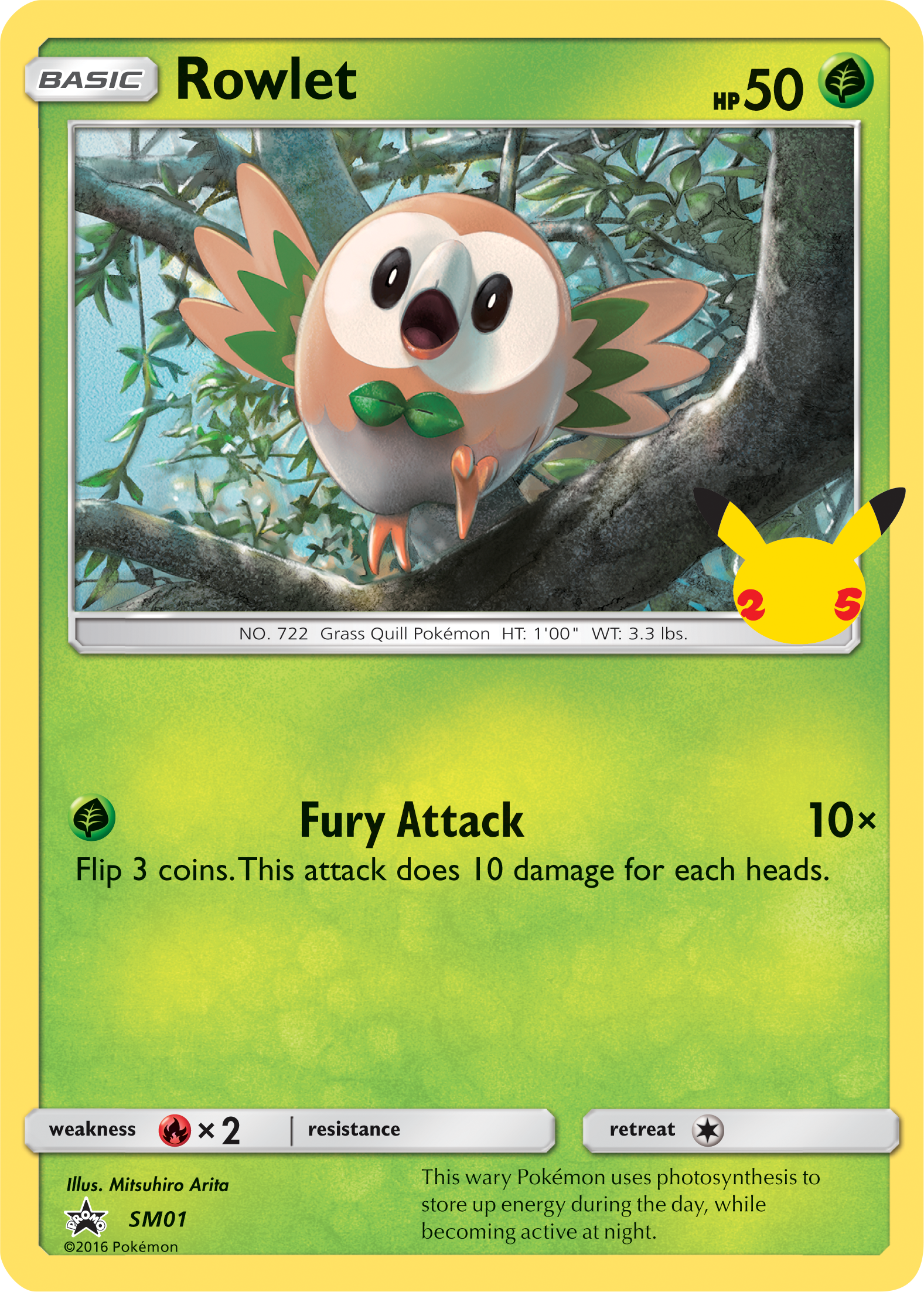 Rowlet (SM01) (Jumbo Card) [First Partner Pack] | Gam3 Escape