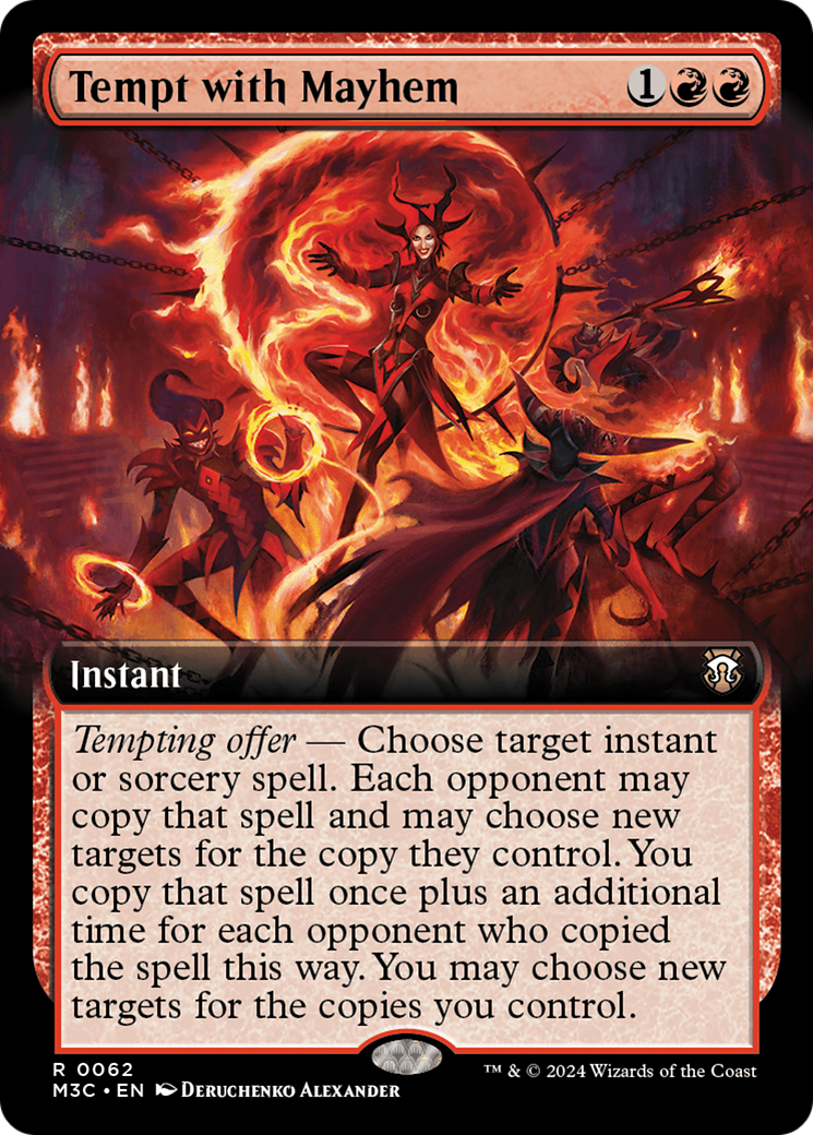 Tempt with Mayhem (Extended Art) [Modern Horizons 3 Commander] | Gam3 Escape