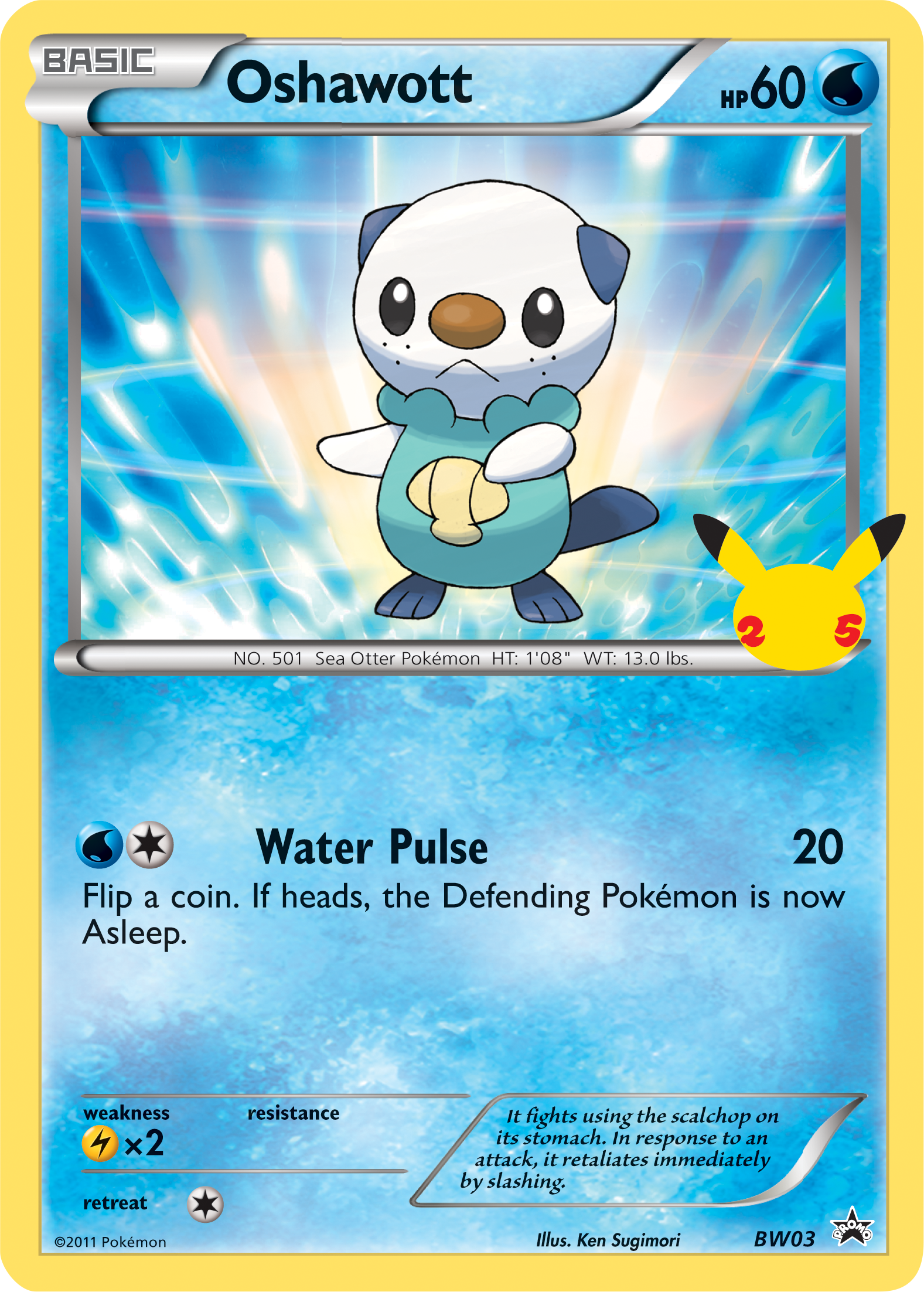 Oshawott (BW03) (Jumbo Card) [First Partner Pack] | Gam3 Escape