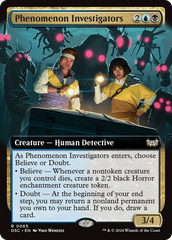 Phenomenon Investigators (Extended Art) [Duskmourn: House of Horror Commander] | Gam3 Escape