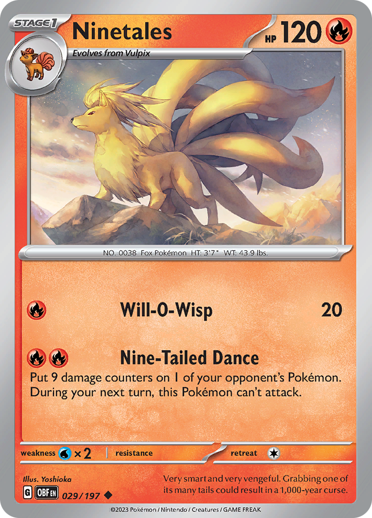 Ninetales (029/197) [Scarlet & Violet: Obsidian Flames] | Gam3 Escape