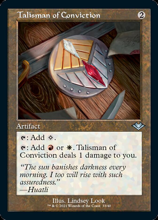 Talisman of Conviction (Retro Foil Etched) [Modern Horizons] | Gam3 Escape