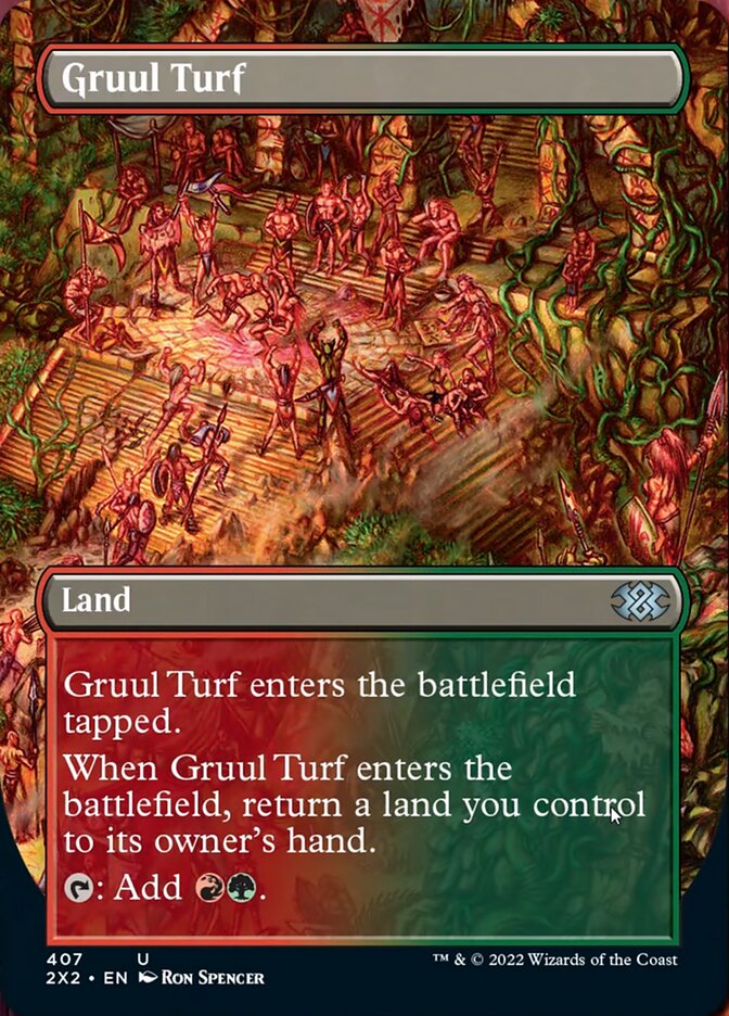 Gruul Turf (Borderless Alternate Art) [Double Masters 2022] | Gam3 Escape