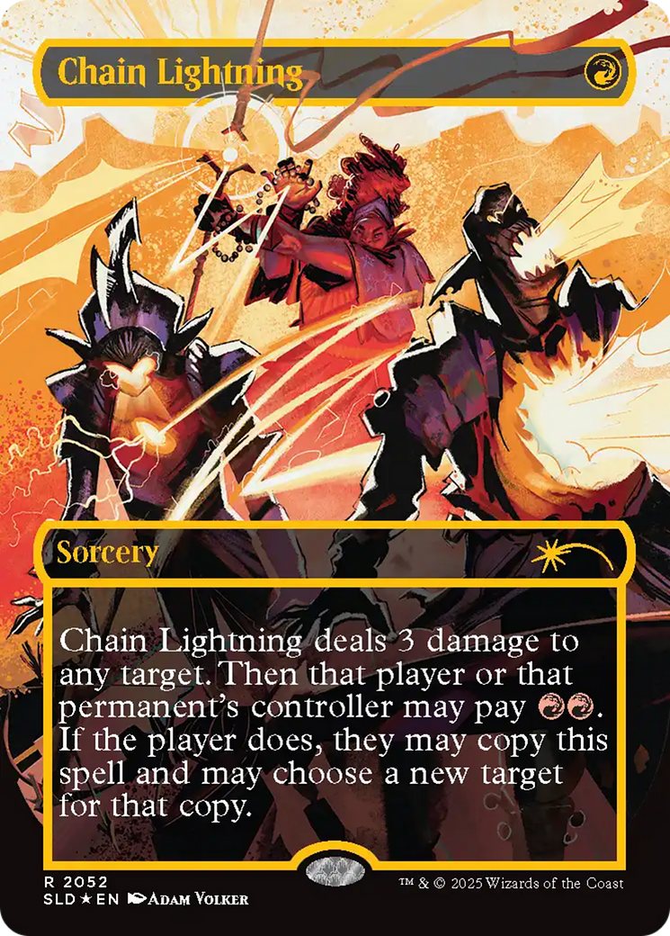 Chain Lightning (2047) (Raised Foil) [Secret Lair Drop Series] | Gam3 Escape